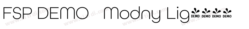 FSP DEMO   Modny Lig字体转换